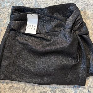 Zara Black Mini Skort